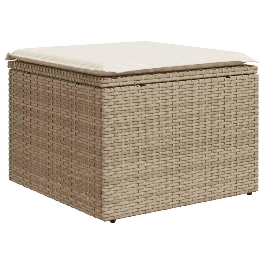 VidaXL Ensemble de canapés de jardin rotin synthétique  