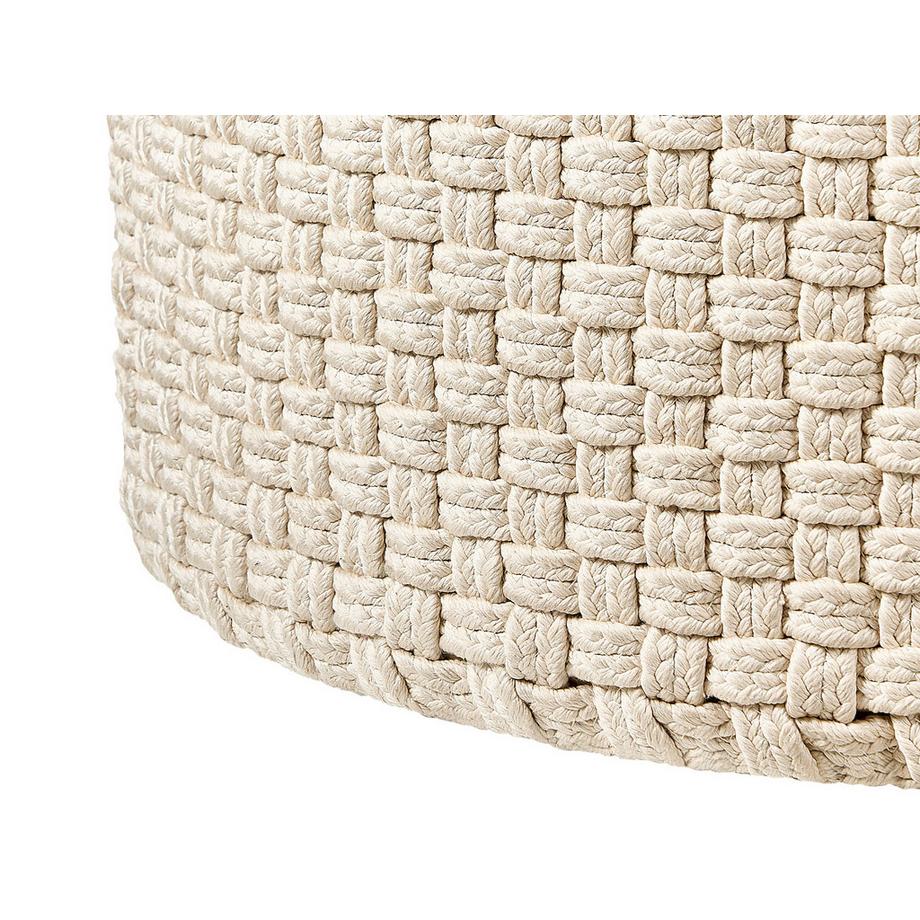 Beliani Pouf aus Stoff Skandinavisch MITHI  