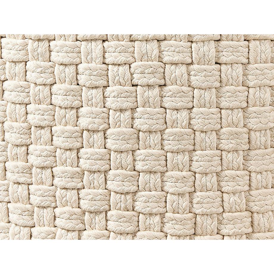 Beliani Pouf aus Stoff Skandinavisch MITHI  