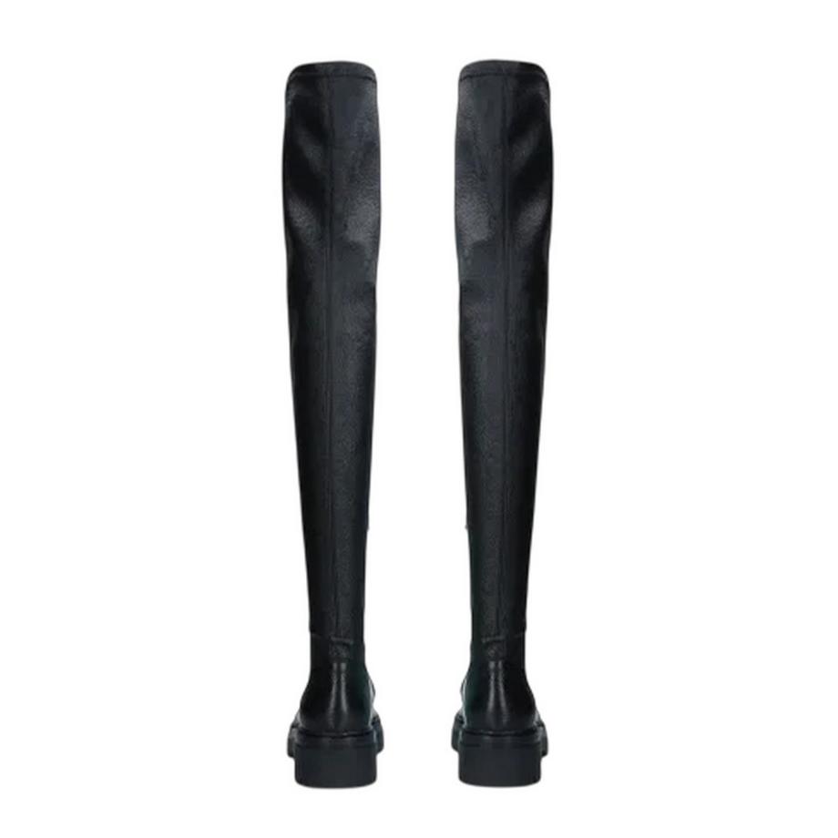 DIESEL Bottines en Cuir Jusqu'au Genou avec Talon Bloc  