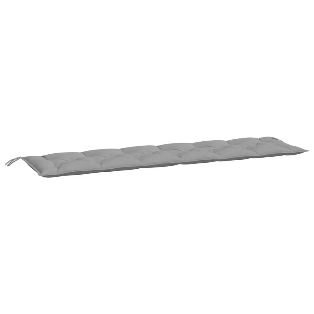 VidaXL - Coussin de banc de jardin tissu, One Size, Gris
