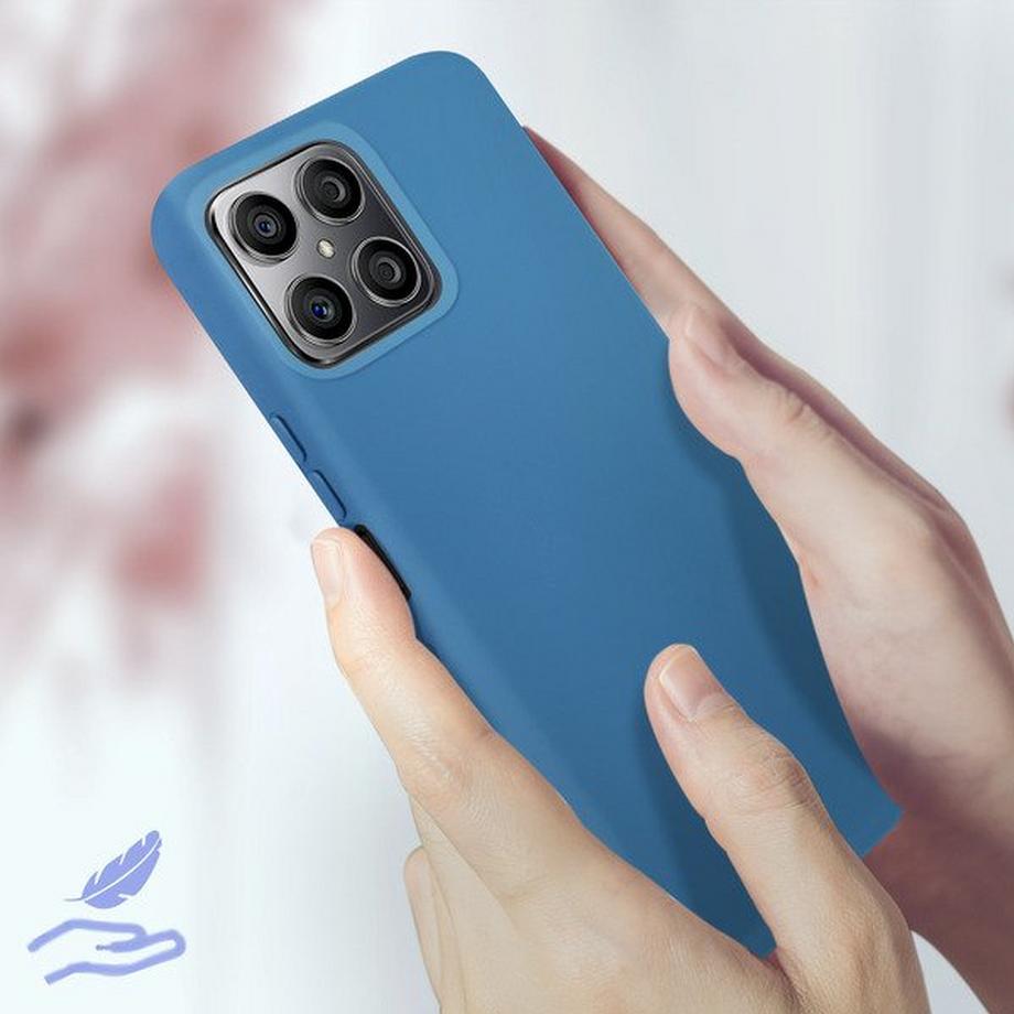 Avizar  Coque Honor X8 4G Soft Touch Bleu 