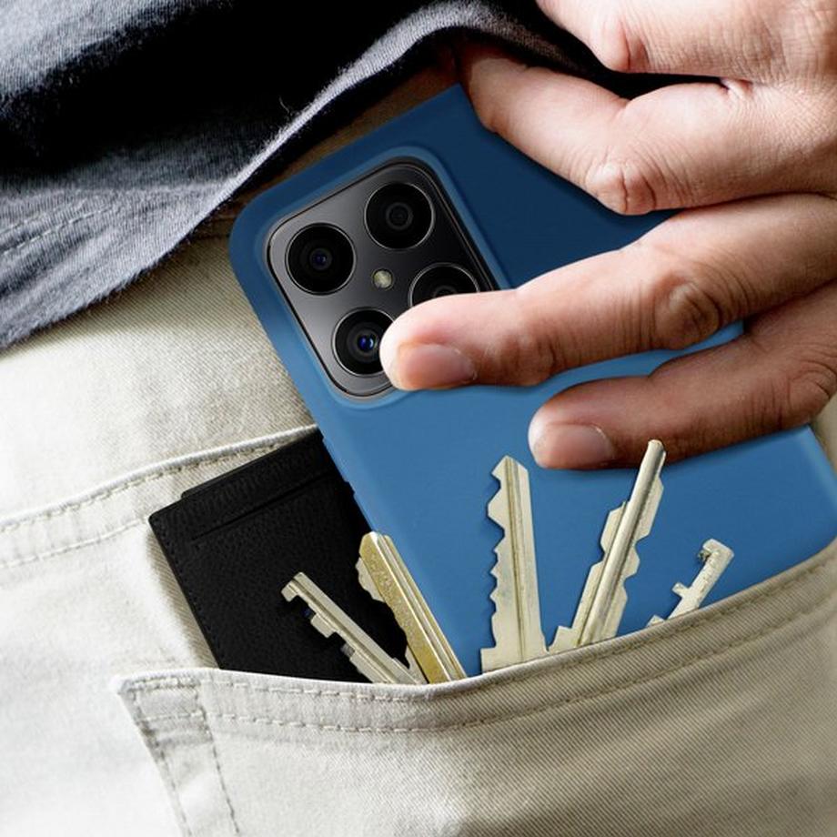 Avizar  Coque Honor X8 4G Soft Touch Bleu 