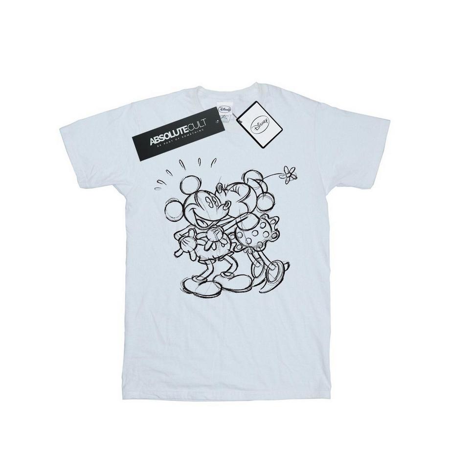 Disney T-shirt Mickey e Minnie Mouse Sketch  