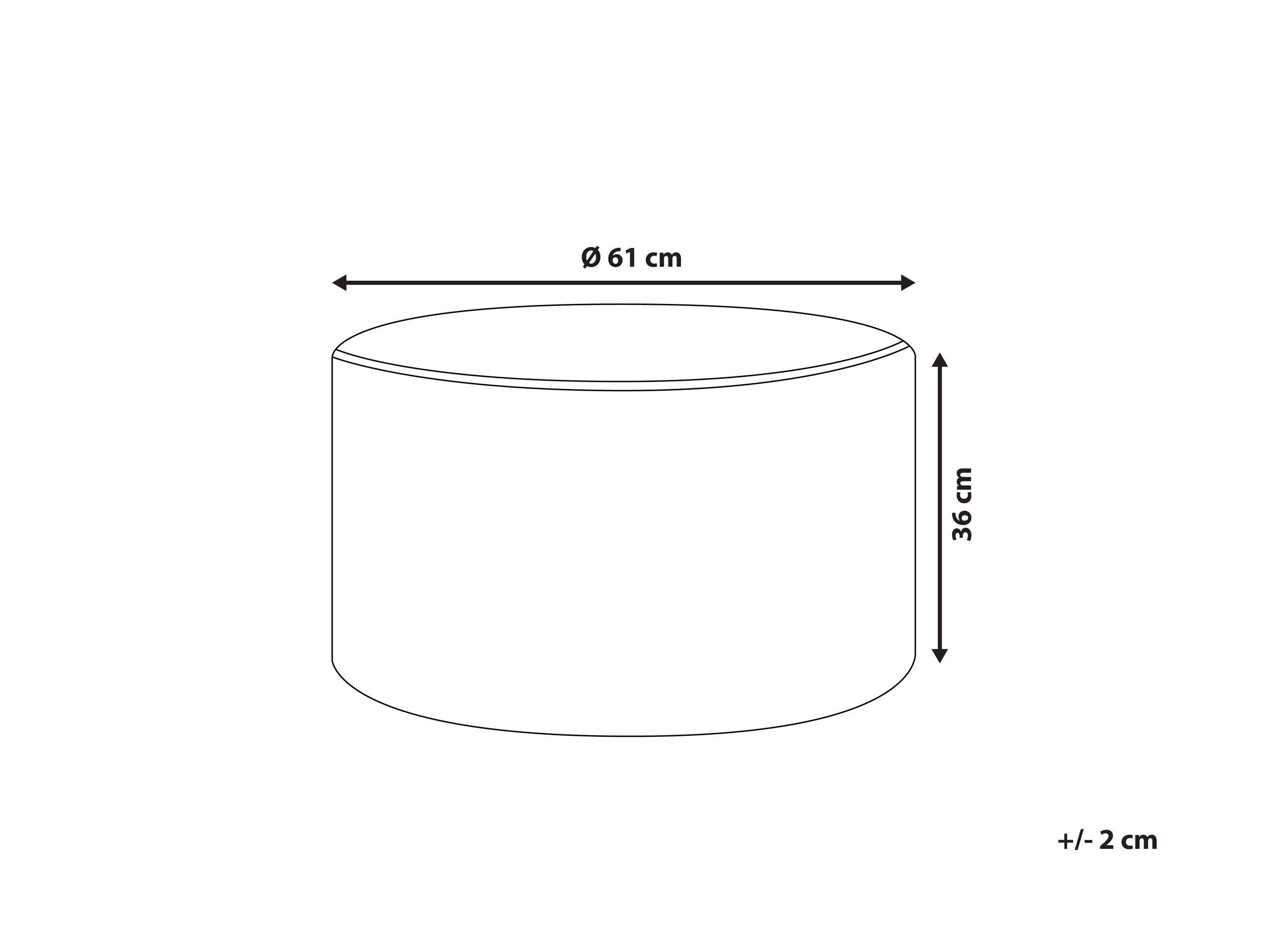 Beliani Pouf aus Samtstoff Modern MILLEN  