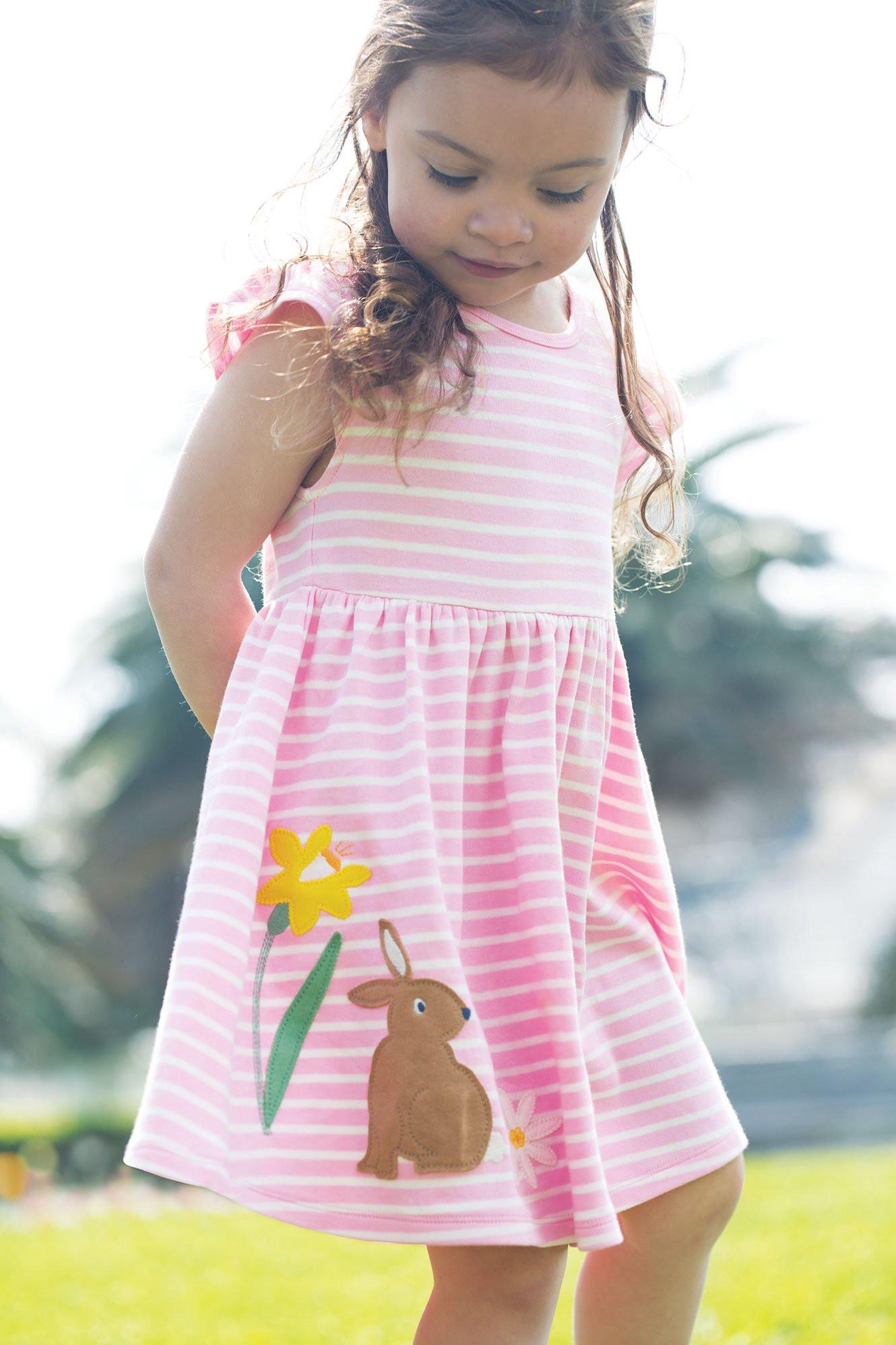 frugi  Kleinkinder Kleid Kaninchen 