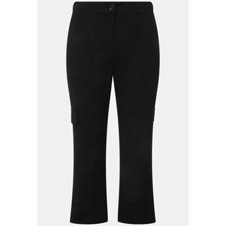 Ulla Popken  Pantalon cargo Mandy, jambes larges et taille confortable 