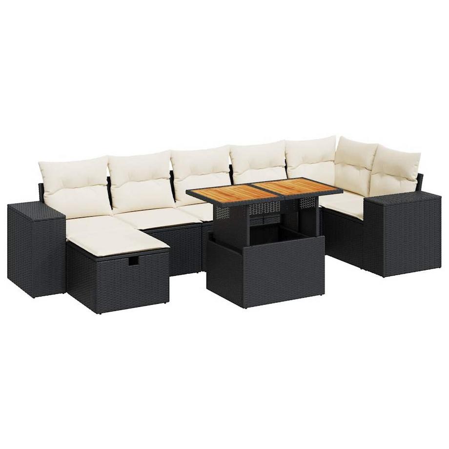set divano da giardino Polirattan