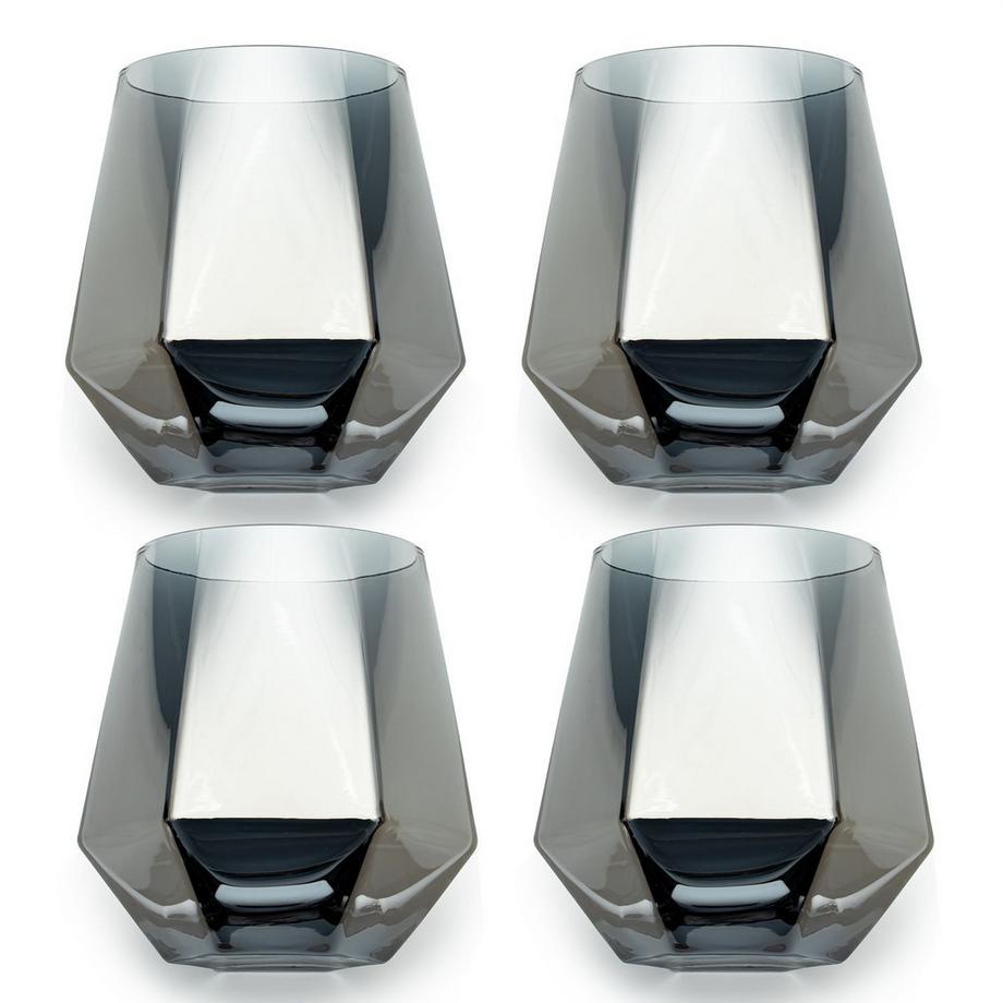 Trinkgläser im Hexagon Design (4er-Set)