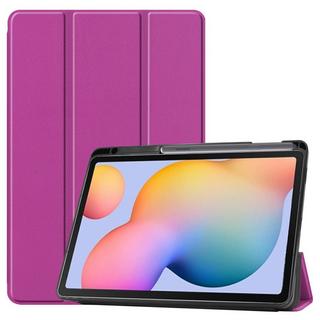 Cover-Discount  Galaxy Tab S6 Lite - Custodia Smart in pelle trifold nera 