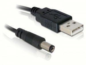 DeLock  Cable USB Power USB Kabel 1 m USB A Schwarz 