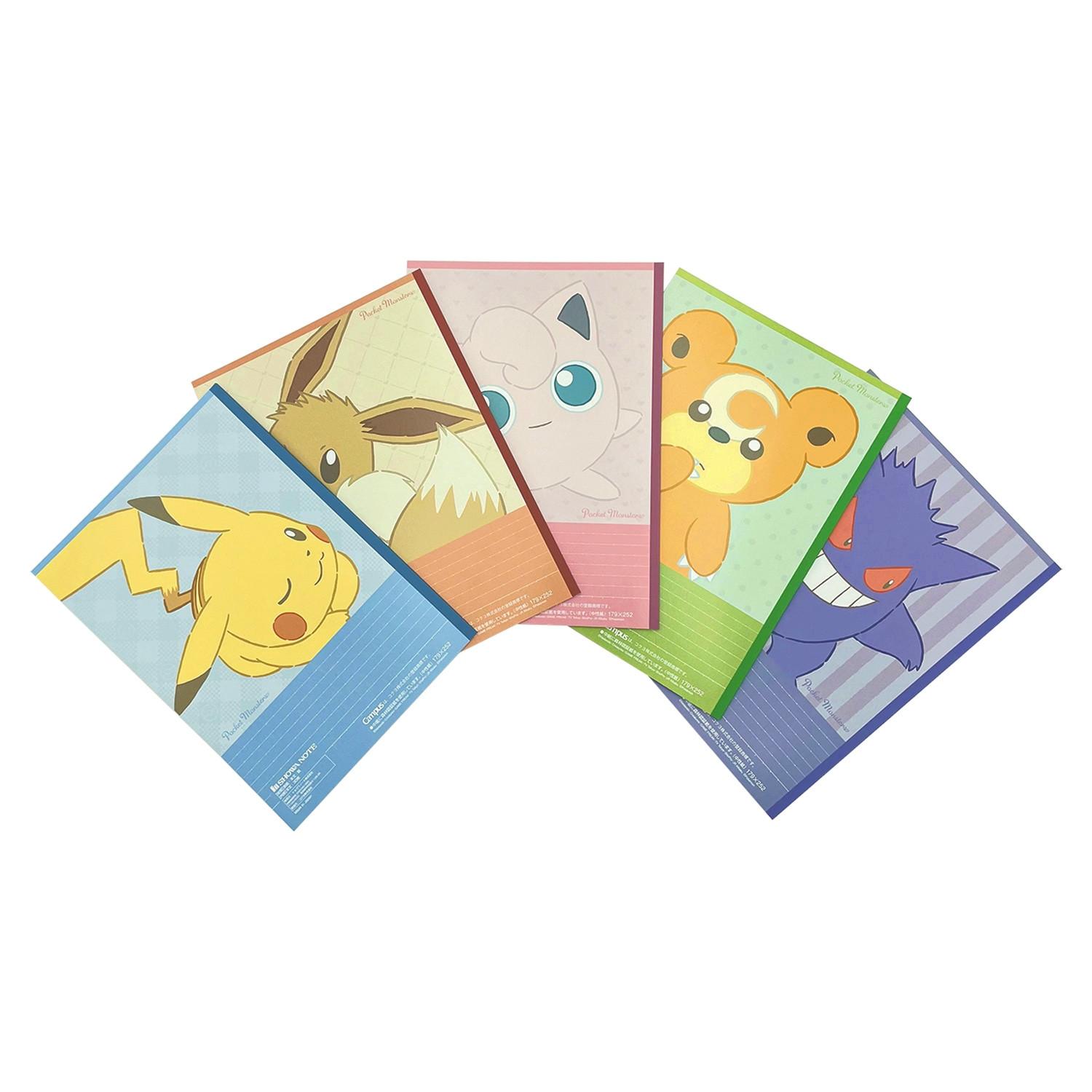 Pokémon Campus Notebook A ruled 5 patterns  