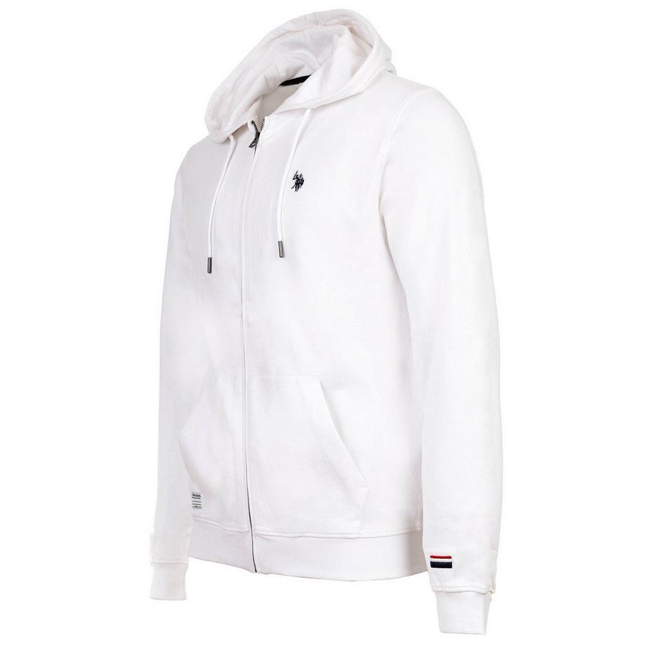 U.S. Polo Assn. Bequem sitzende Diagonal Fleece Carbon Finish Sweatjacke  