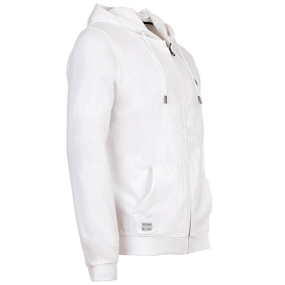 U.S. Polo Assn. Bequem sitzende Diagonal Fleece Carbon Finish Sweatjacke  