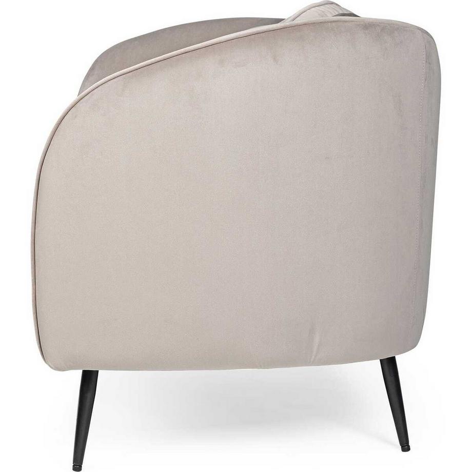 mutoni Canapé Candis gris clair 2 places 163x80  