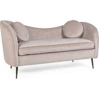 mutoni Sofa Candis Hellgrau 2 Plätzer 163x80  