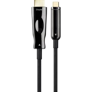 Renkforce  Renkforce Câble hybride fibre optique 4K USB-C vers HDMI (AOC) 10 M 