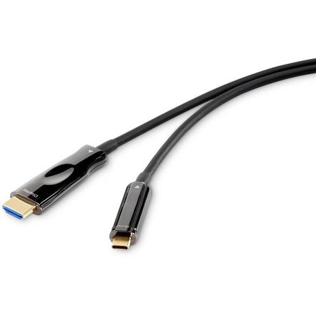 Renkforce  Renkforce Câble hybride fibre optique 4K USB-C vers HDMI (AOC) 10 M 