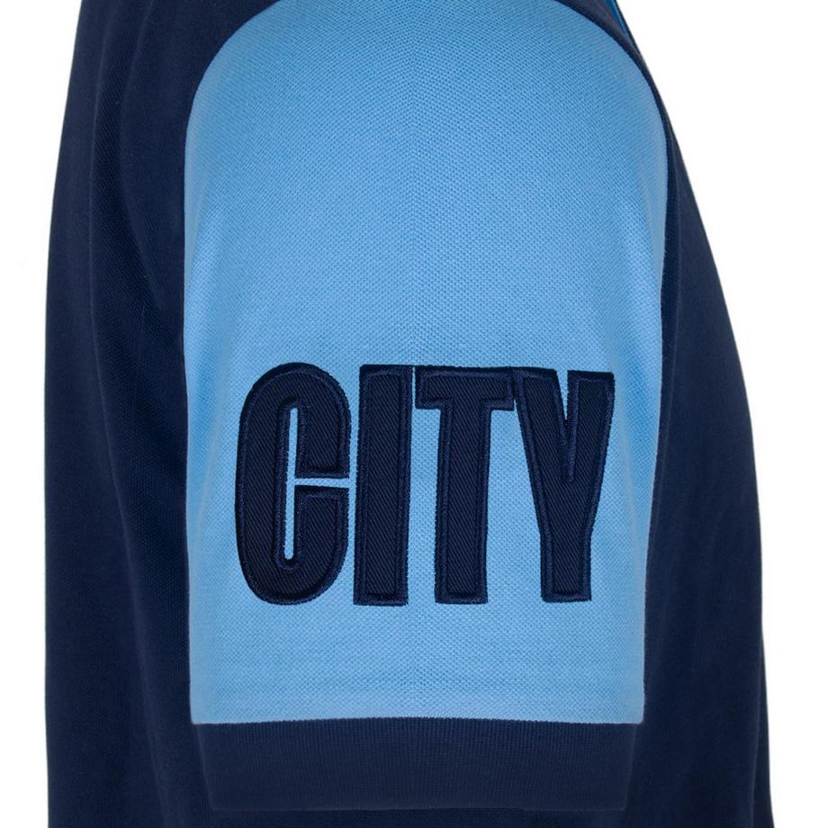 Manchester City  Polo Manches Contrastées 
