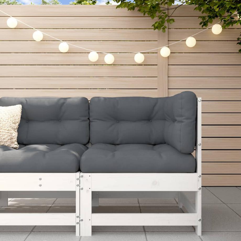 VidaXL Canapé d'angle de jardin bois  