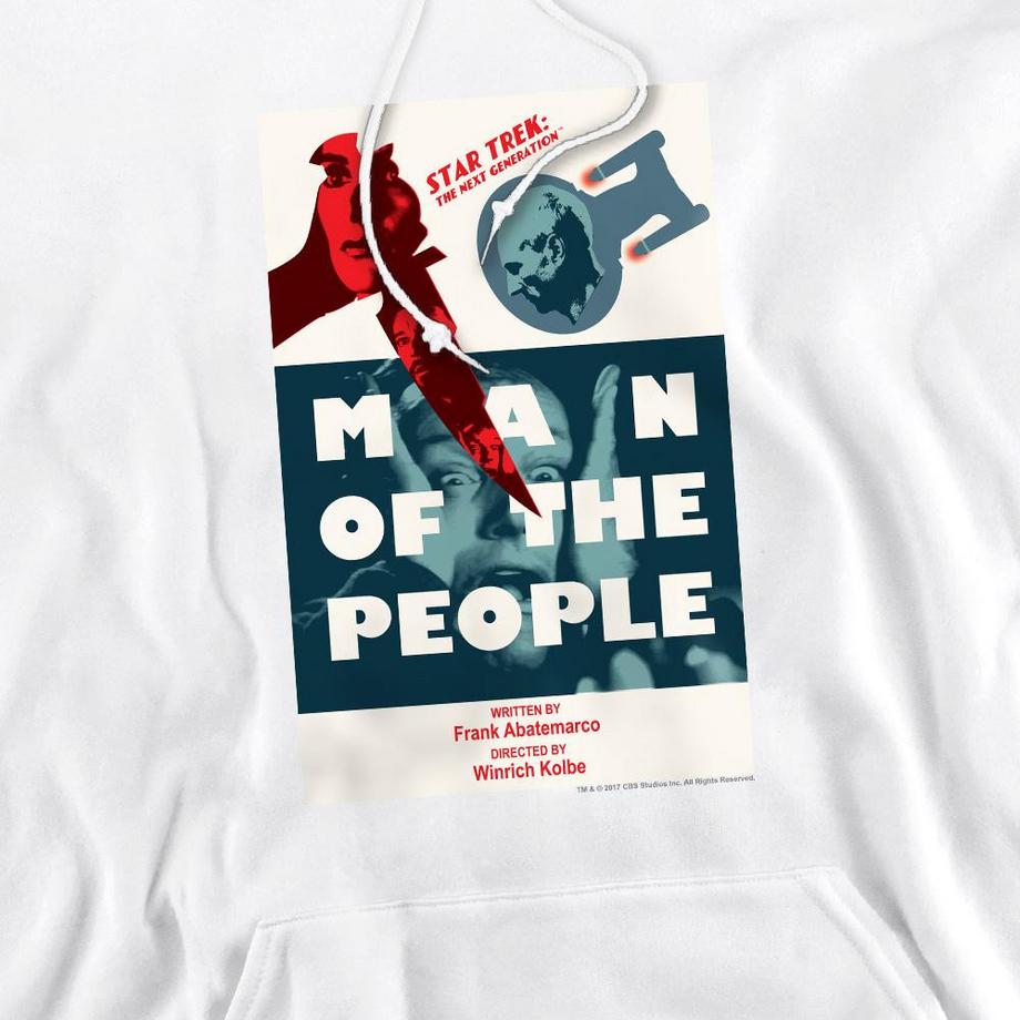 Star Trek The Next Generation Season 6 Episode 3 Felpa con Cappuccio  