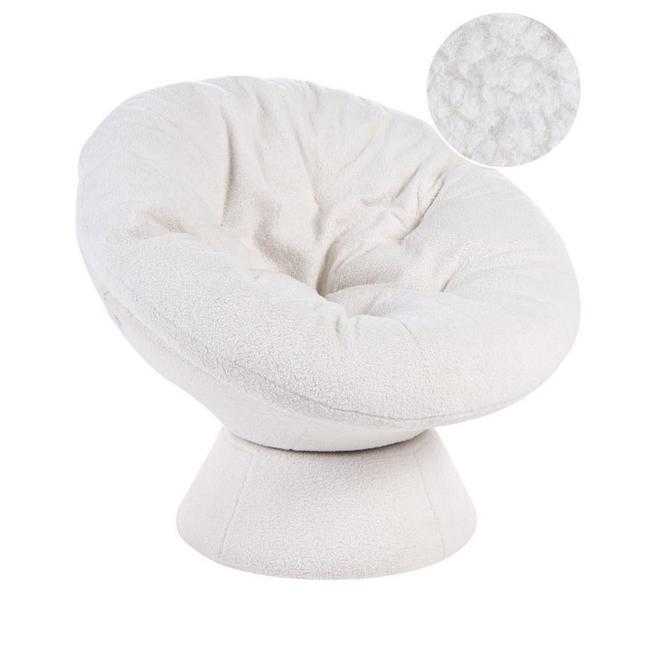 Fauteuil pivotant en Bouclé Moderne RINGSTED