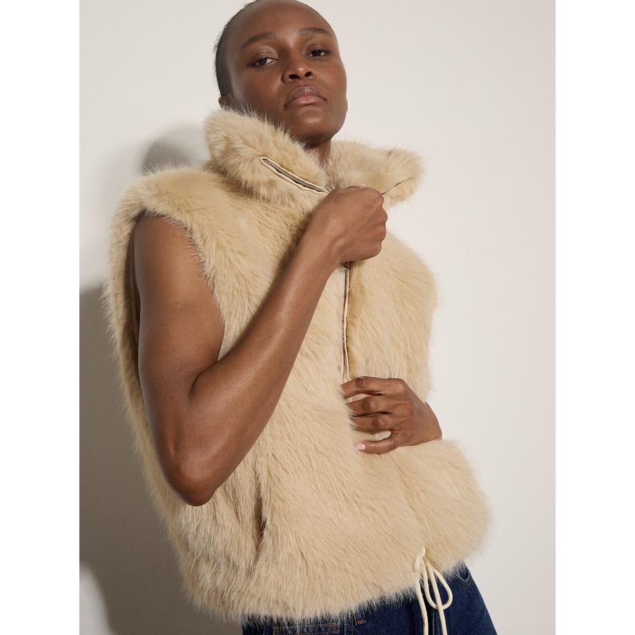 Gilet en fausse fourrure