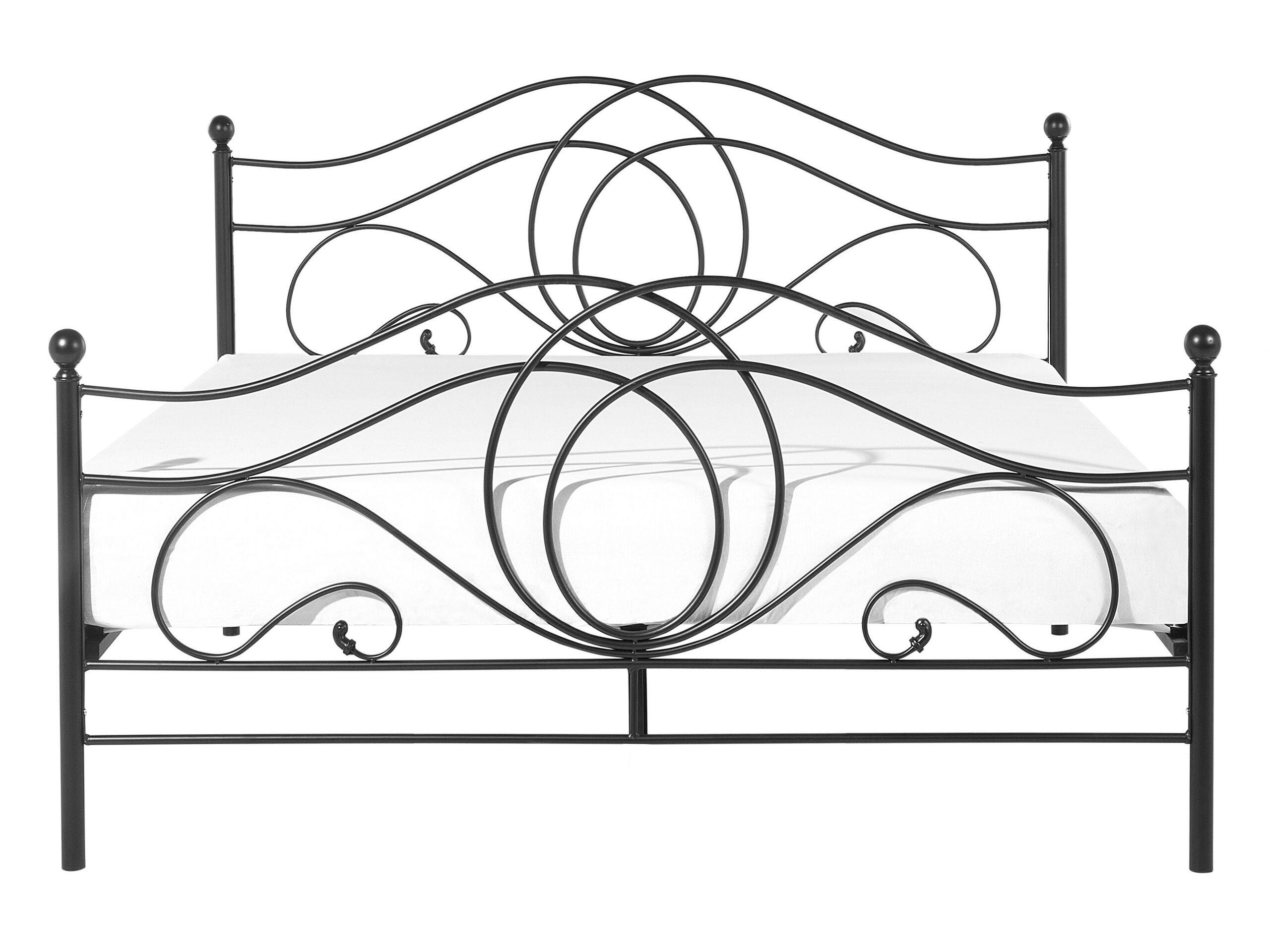 Beliani Letto con rete a doghe en Acciaio Retrò LYRA  