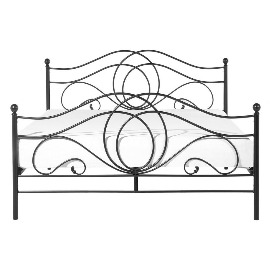 Beliani Bett mit Lattenrost aus Stahl Retro LYRA  