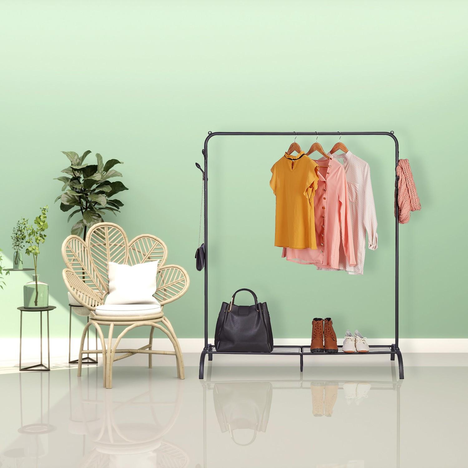 Northix Appendiabiti con ripiano e ganci  