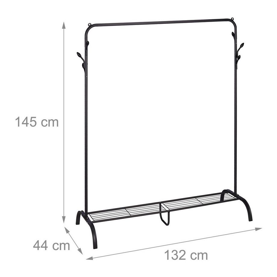 Northix Kleiderbügel mit Ablage und Haken  