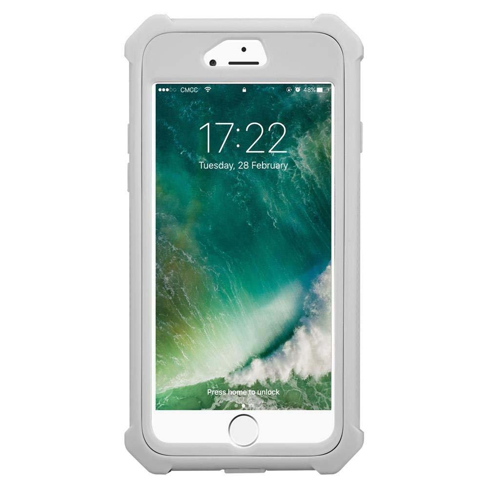 Cadorabo  Hülle für Apple iPhone 7  7S  8  SE 2020 2-in-1 TPU Silikon-Rand Glas-Rücken 