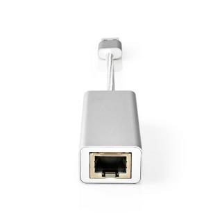 Nedis  Carte réseau USB | USB 3.2 Gen 1 | 1 Gbps | USB-A mâle | RJ45 femelle | 0.20 m | Rond | Plaqué or | Cuivre nu | Argent | Boîte avec fenêtre couverte 