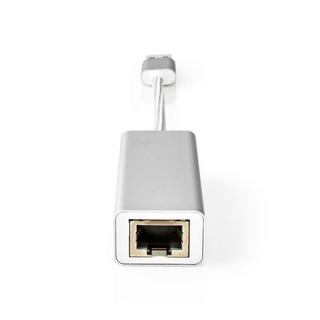 Nedis  Scheda di rete USB | USB 3.2 Gen 1 | 1 Gbps | USB-A Maschio | RJ45 Femmina | 0,20 m | Rotonda | Placcata oro | Rame nudo | Argento | Scatola con finestra coperta 