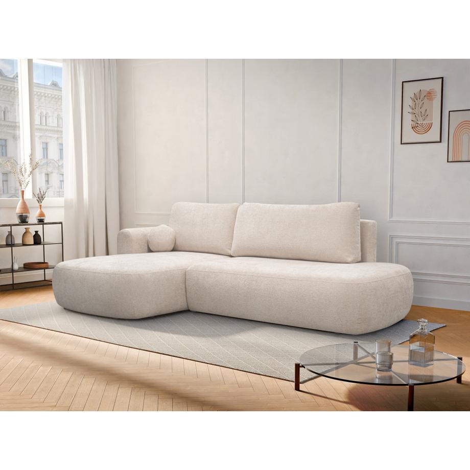 Maison Céphy Divano letto angolo a sinistra in Tessuto testurizzato Beige - BROCARO della Maison Céphy  