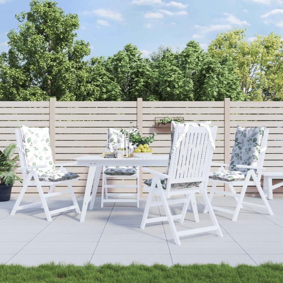 VidaXL cuscino per sedia con schienale alto Tessuto  