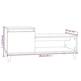 VidaXL Table basse bois d'ingénierie  