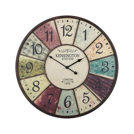 Beliani Horloge murale en Métal Industriel BOSWIL  