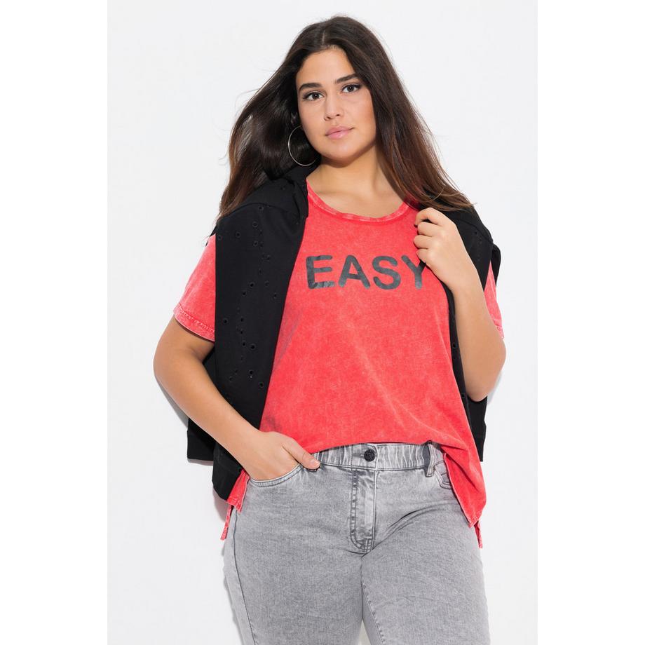 Ulla Popken Easy Classix Col Rond Manches Courtes T-Shirt  