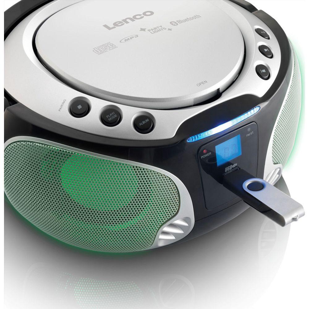 Lenco  Lenco SCD-550 Digital 3,6 W FM Silber Playback MP3 