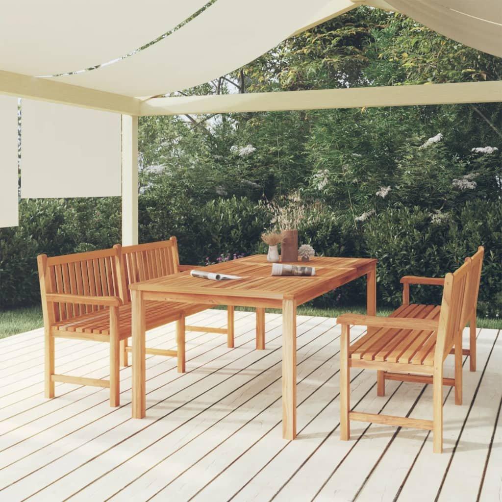 VidaXL set da pranzo da giardino Teak riciclato  