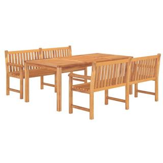 VidaXL set da pranzo da giardino Teak riciclato  