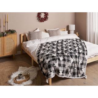 Beliani Shoren Couverture Polaire Classique en Polyester  