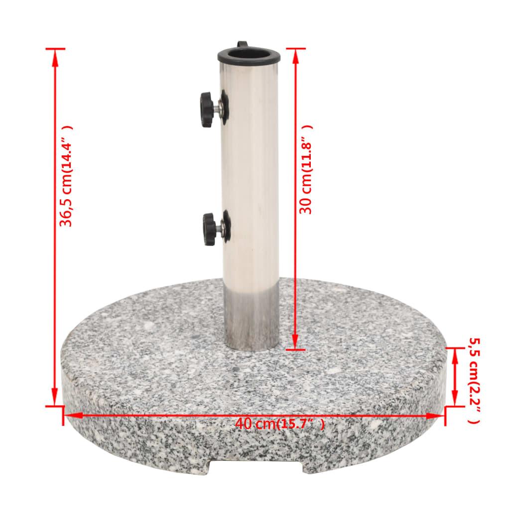 VidaXL Socle de parasol granite  