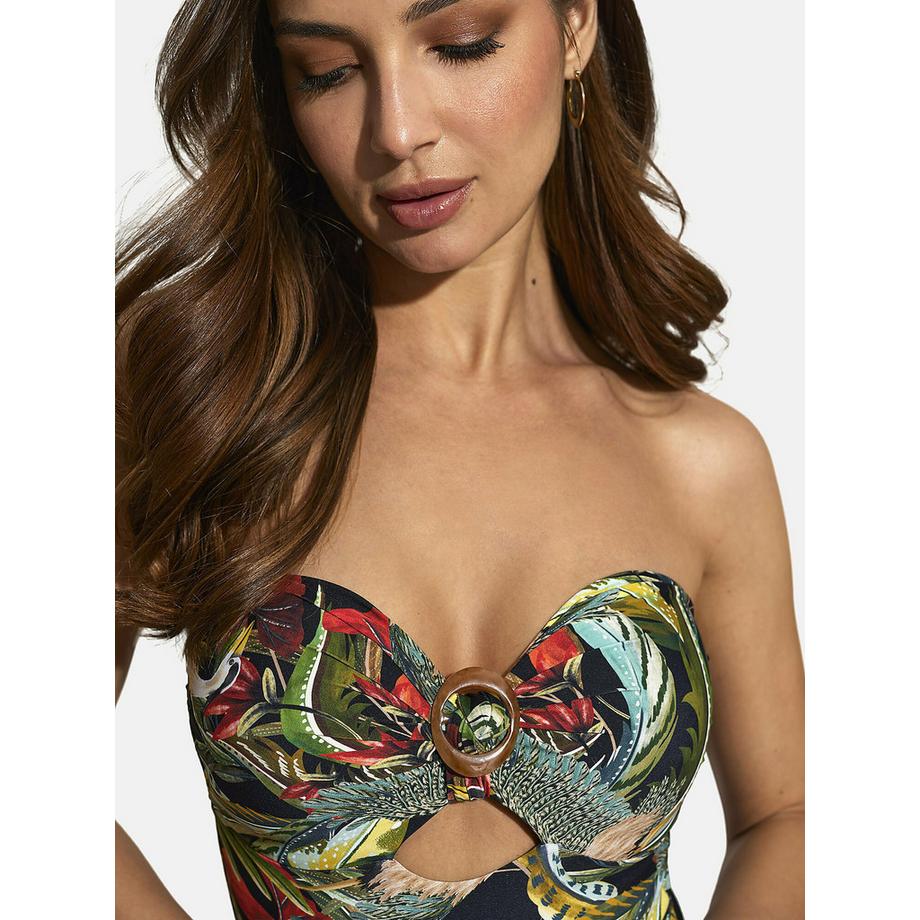 Selmark Galapagos Trägerloser Einteiler Badeanzug  