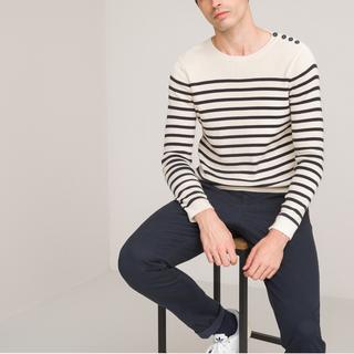 La Redoute Collections  Pull marinière en coton bio 