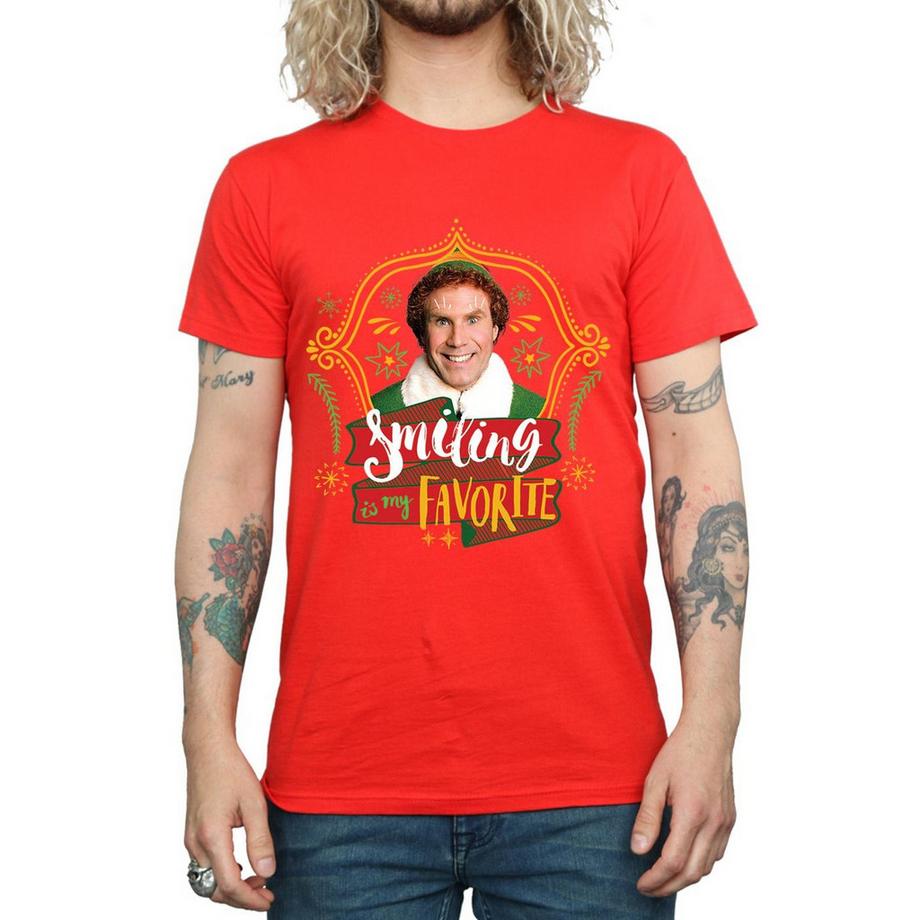 Elf Smiling Is My Favorite T-Shirt  