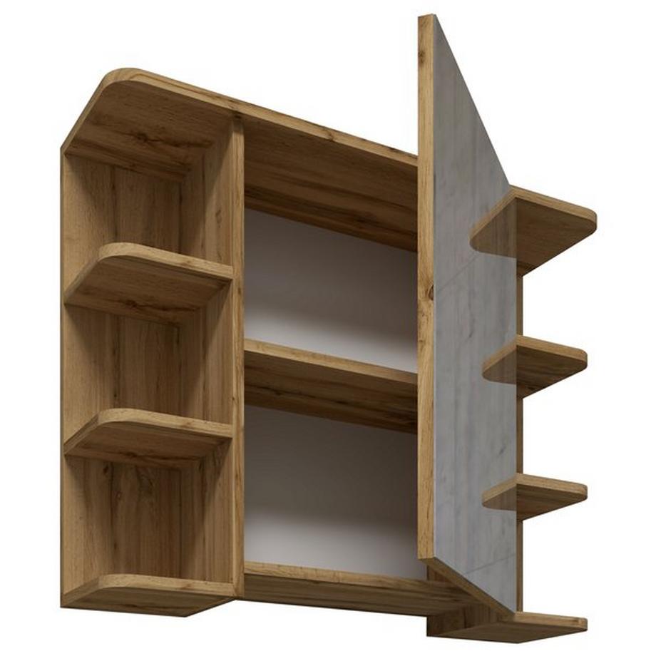 VCM Badspiegel Wandspiegel Hängespiegel Spiegelschrank Badezimmer Ablage Nilosi  