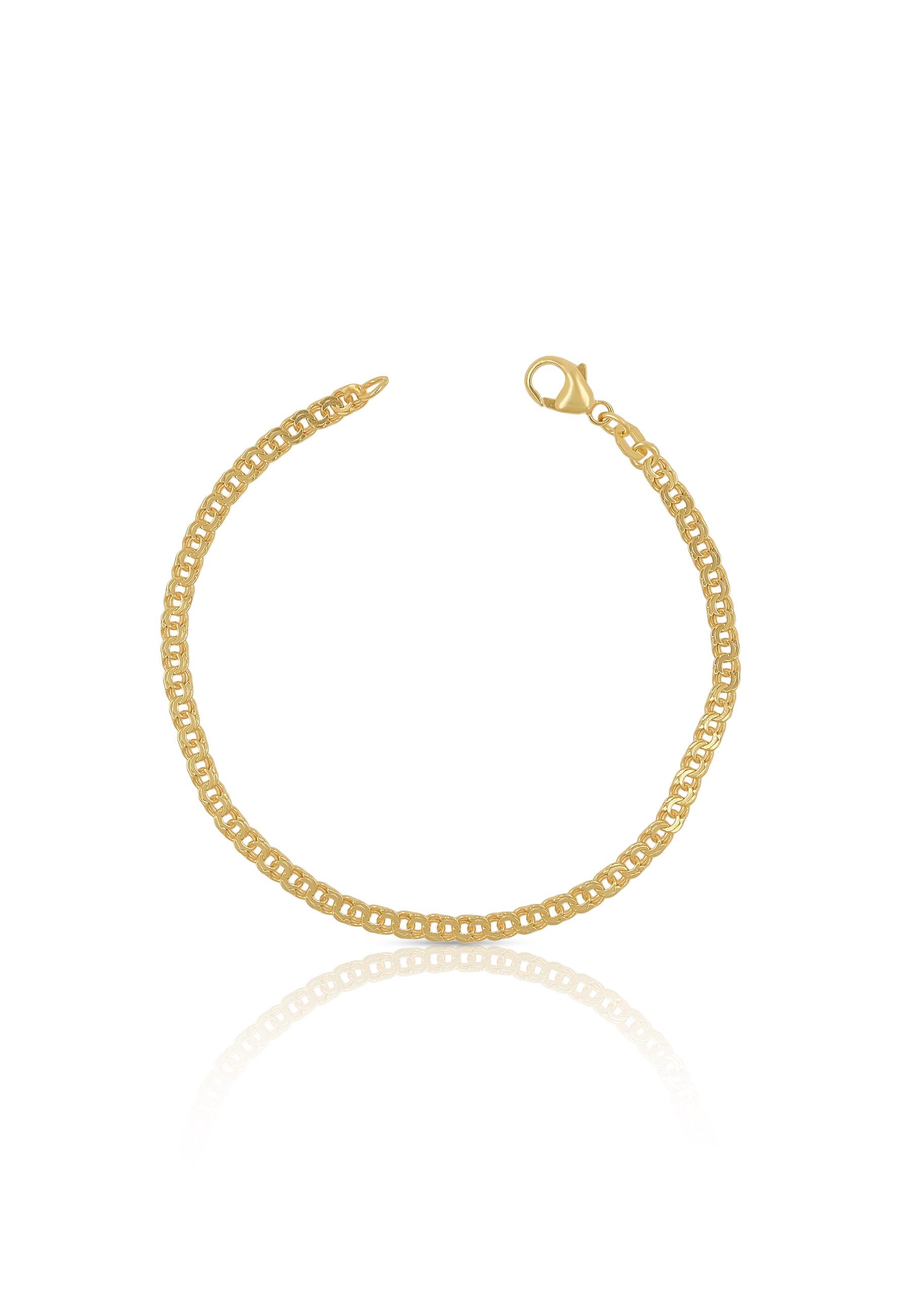 MUAU Schmuck  Bracelet Garribaldi Gelbgold 750, 3.4mm, 19cm 