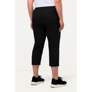 Ulla Popken  Pantalon en bengaline stretch, longueur 3/4 et taille élastique 